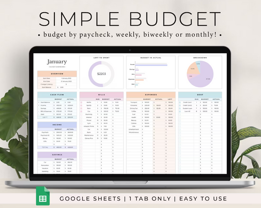 BUDGET PLANNER | PLANIFICATEUR DE BUDGET